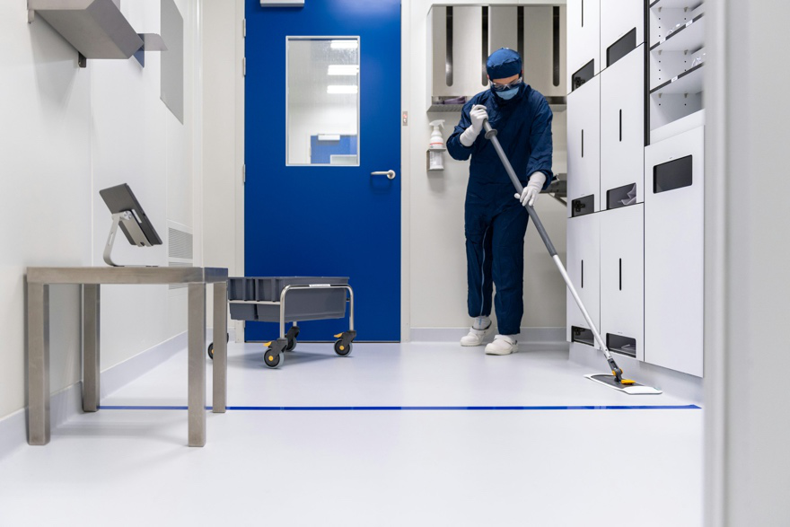 medical floor cleaning