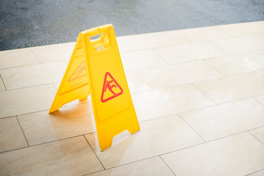 wet floor sign
