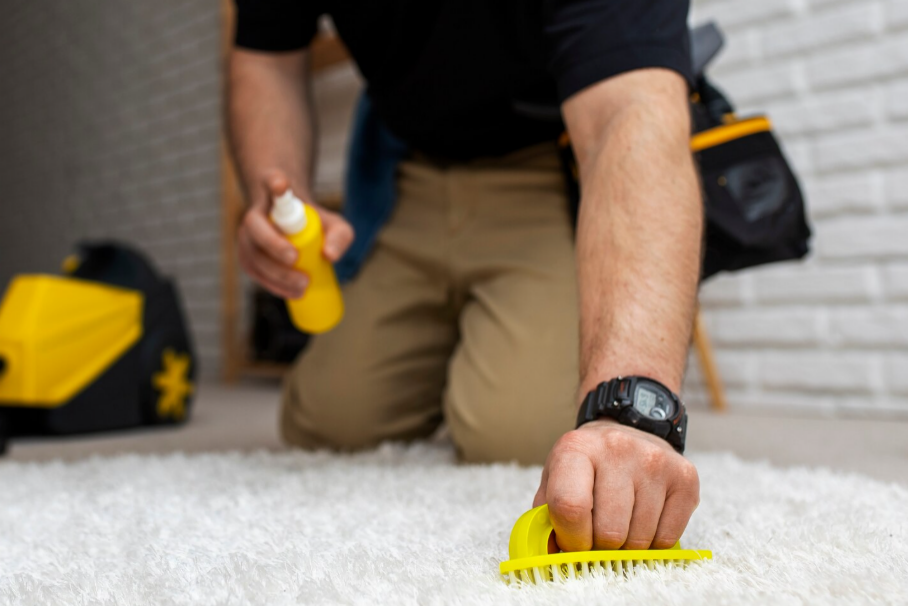Carpet cleaning for a high-traffic commercial facility