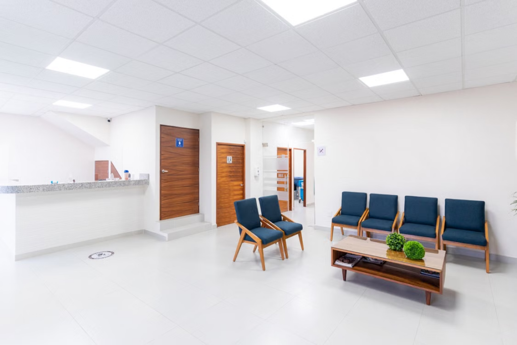 An image of a hospital waiting area